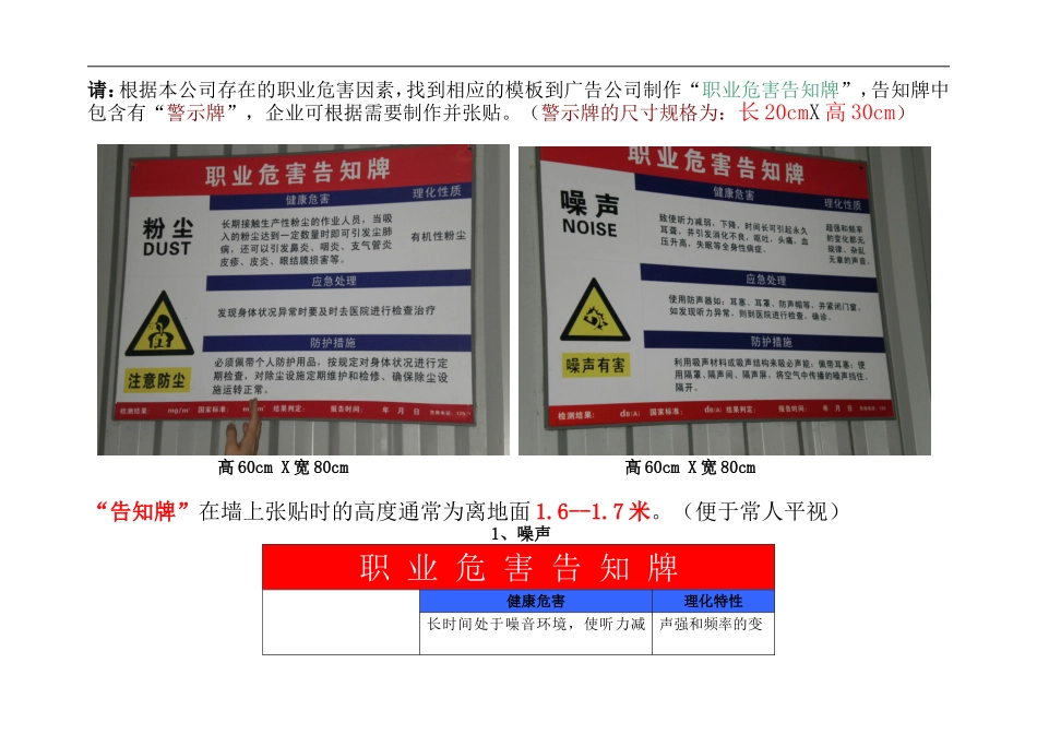 职业危害告知牌示例（不用打印）.doc_第1页