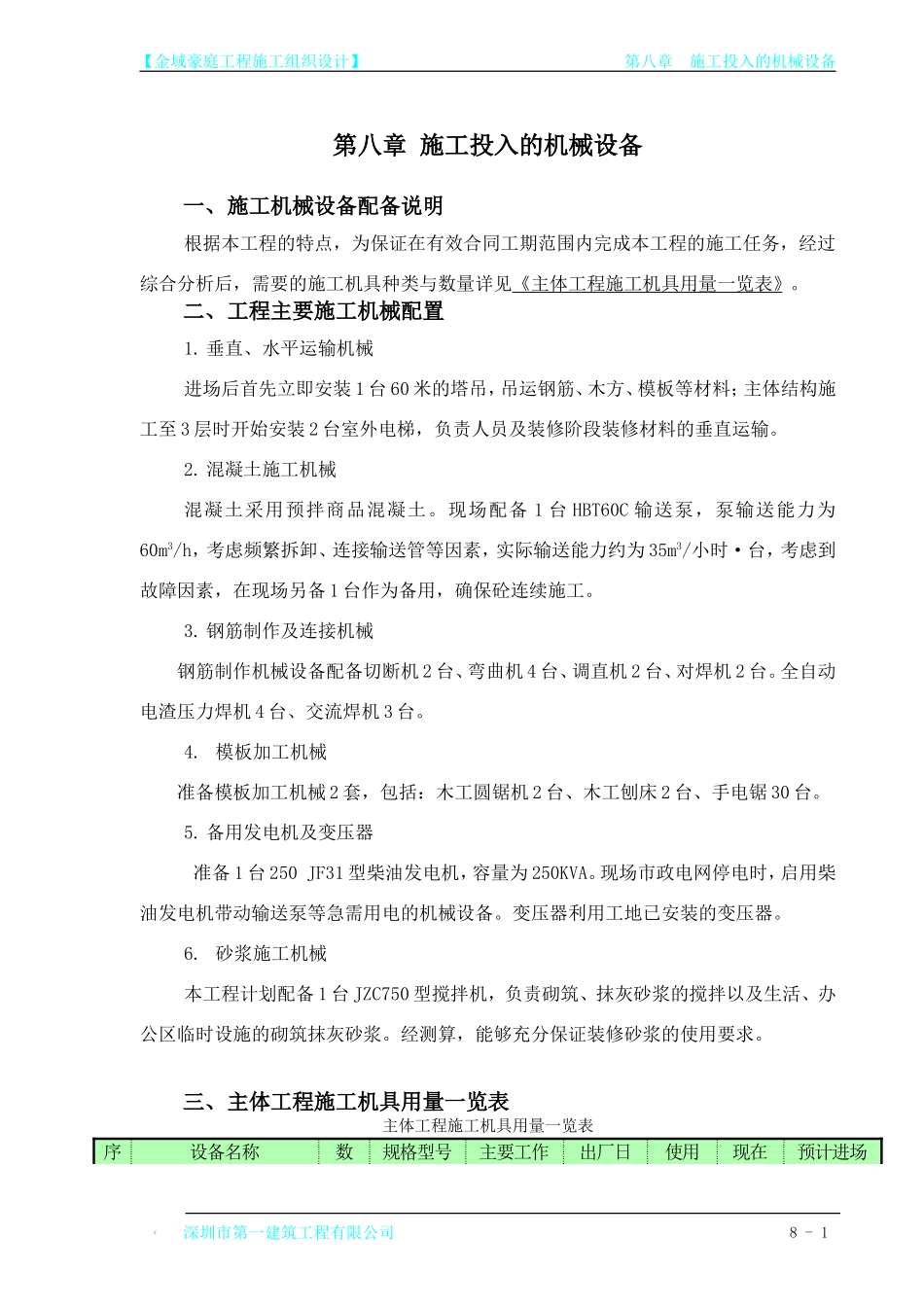 第08章 施工投入的机械设备.doc_第1页