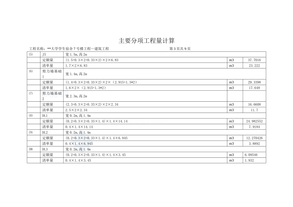 5 主要分项工程量计算9页_secret.doc_第3页