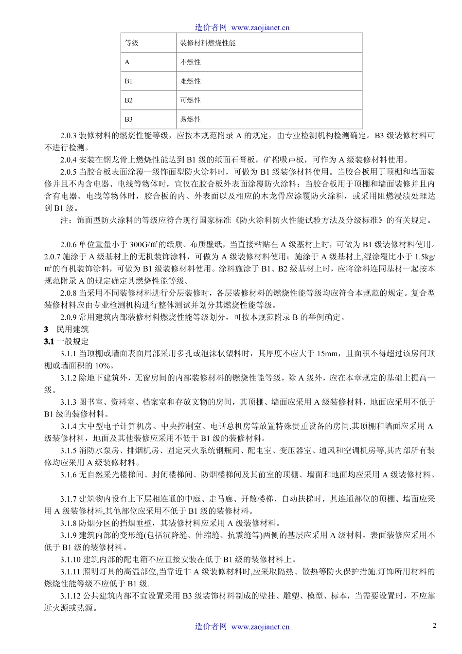 建筑内部装修设计防火规范GB50222-2001(修改版).pdf_第2页