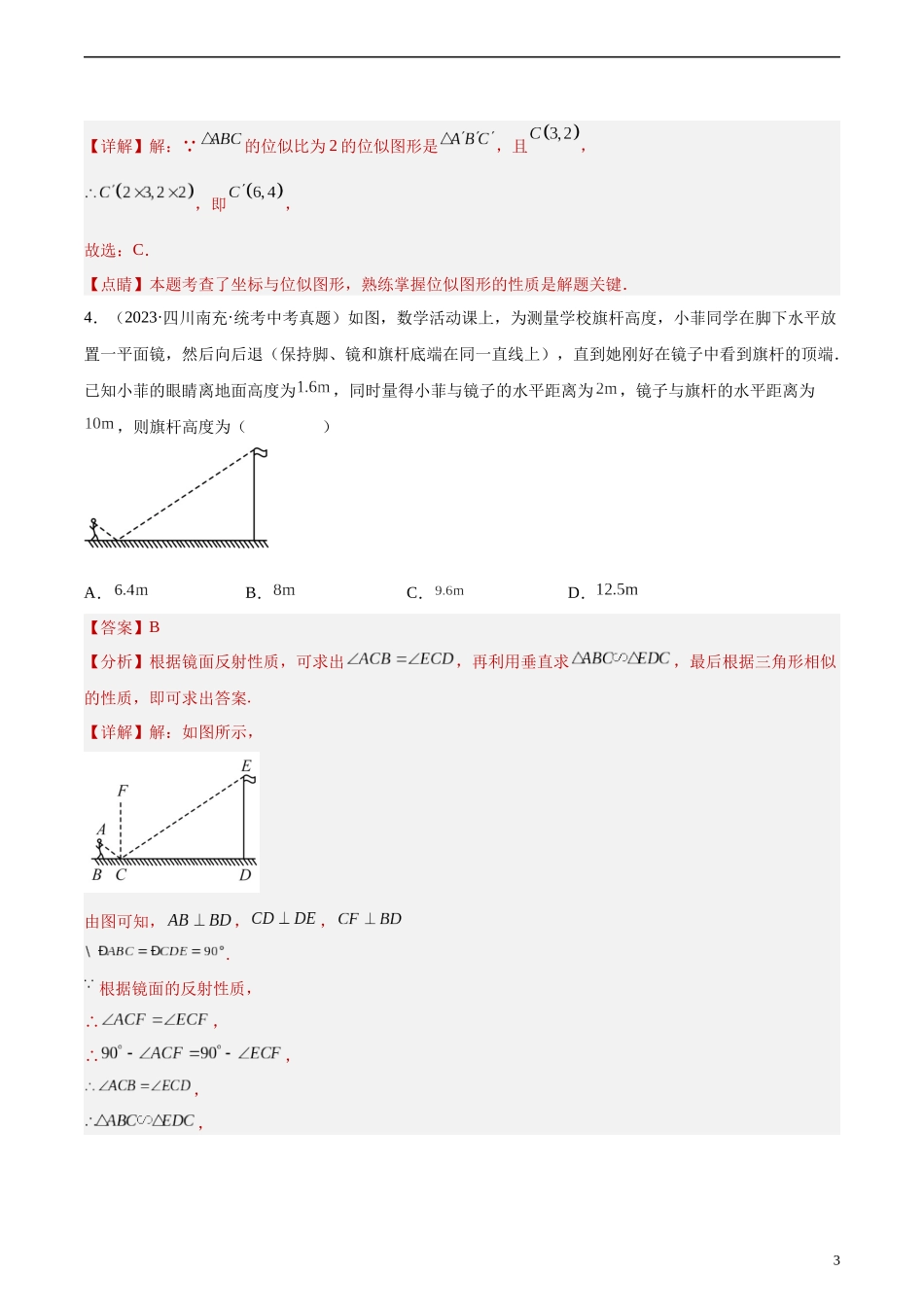 专题21 图形的相似（共29题）（解析版）.docx_第3页