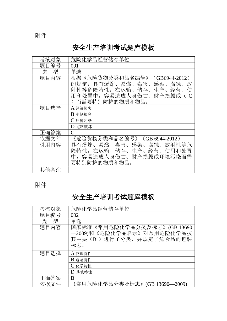 危险化学品储存单位考试试题.doc_第1页
