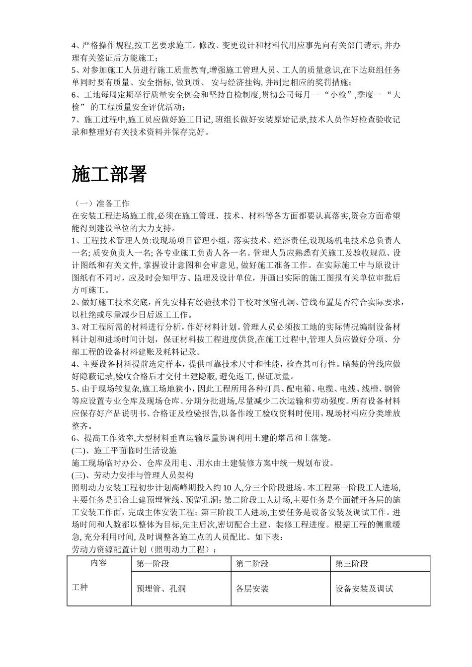 220KV变电站电气照明安装工程施工组织设计方案.doc_第3页