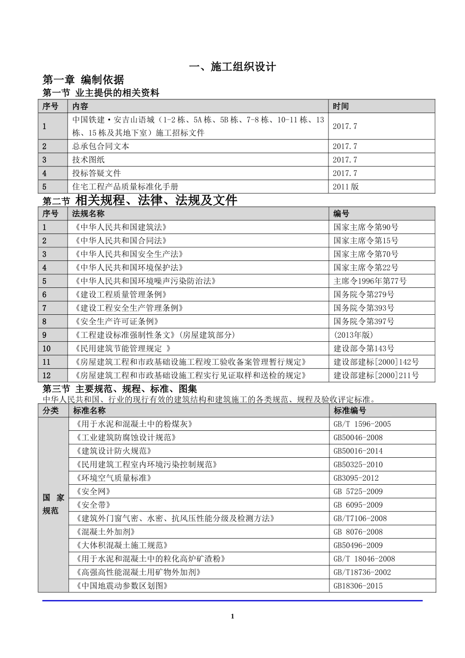 2017中铁建设集团安吉山语城施工投标书.doc_第3页