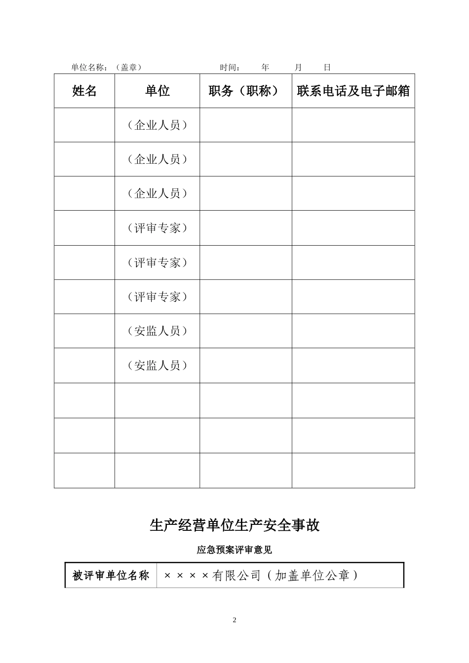 应急预案备案表格.doc_第2页