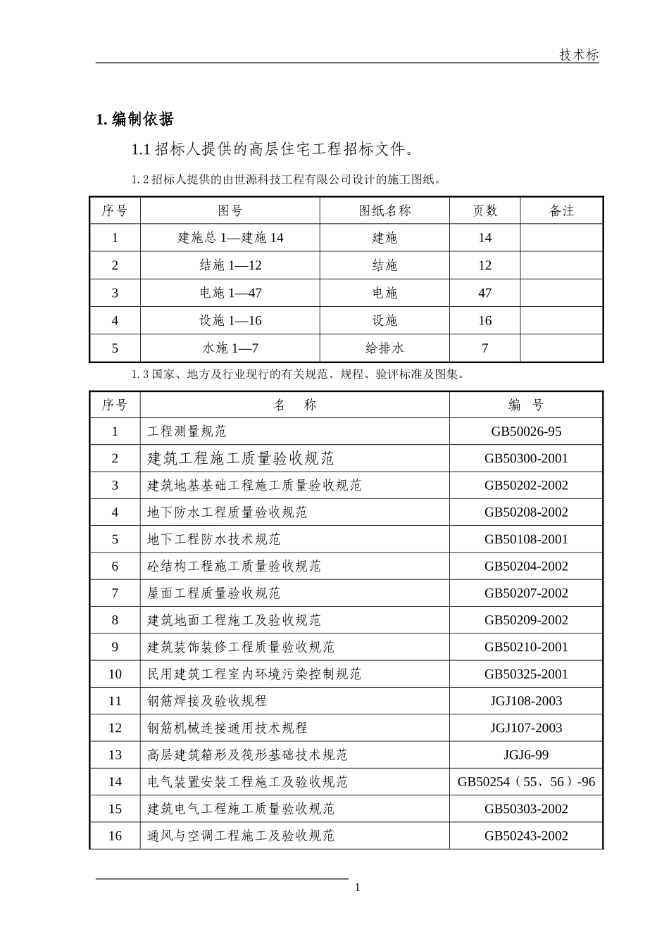 某高层住宅施工组织设计方案.doc_第1页