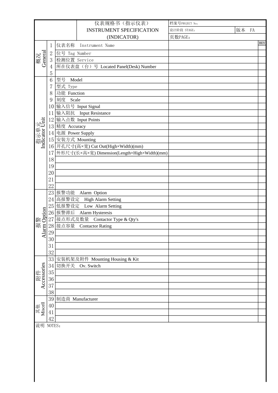 指示仪表规格书.xls_第1页