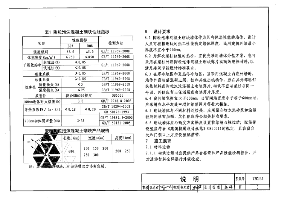 12CJ34 陶粒泡沫混凝土砌块墙体构造.pdf_第3页