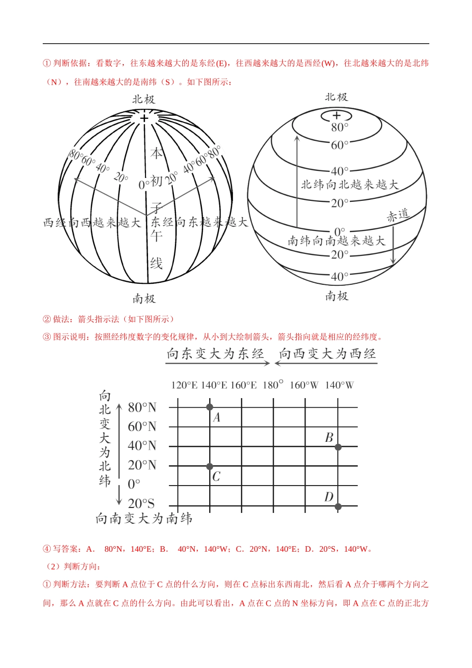 专题01  经纬网图-备战2024年中考地理识图速记手册与变式演练（全国通用）（解析版）.docx_第2页