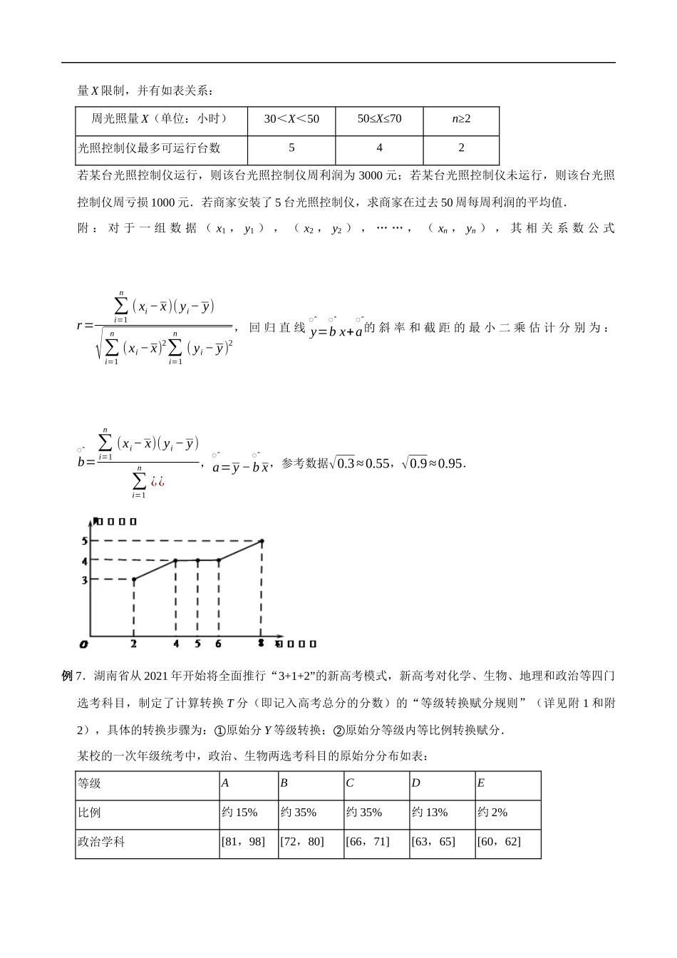 专题05 回归分析（原卷版）-概率统计题型全归纳.docx_第3页