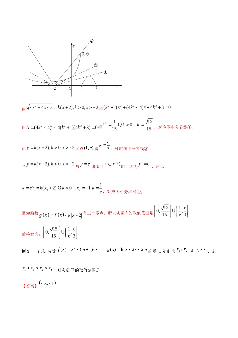 专题20 用数形结合法求解零点问题-妙解高考数学填选压轴题.docx_第3页