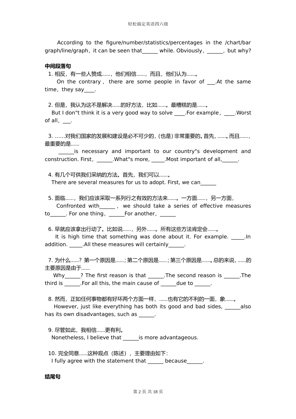 英语四级作文万能模板及范文.doc_第2页