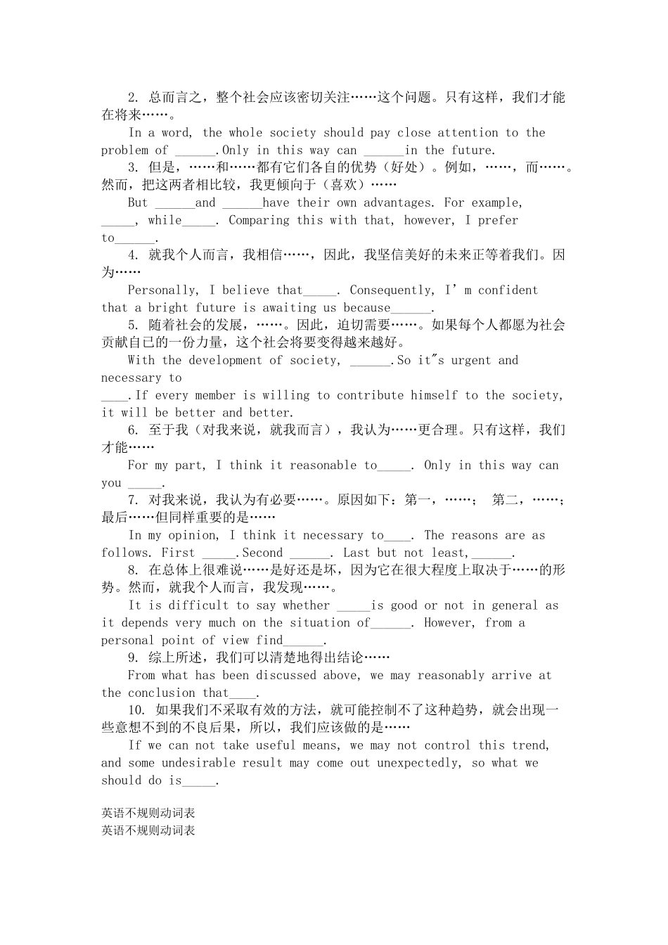 英语作文万能句型.docx_第3页