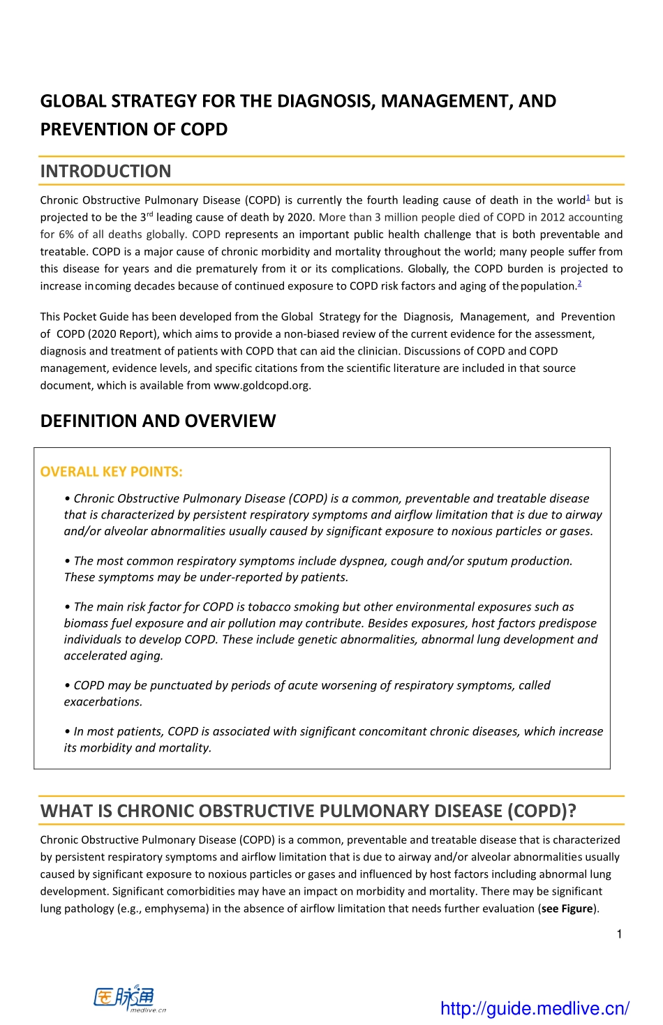 COPD2020 GOLD慢性阻塞性肺疾病全球倡议-COPD诊断、治疗与预防全球策略（缩）.pdf_第2页