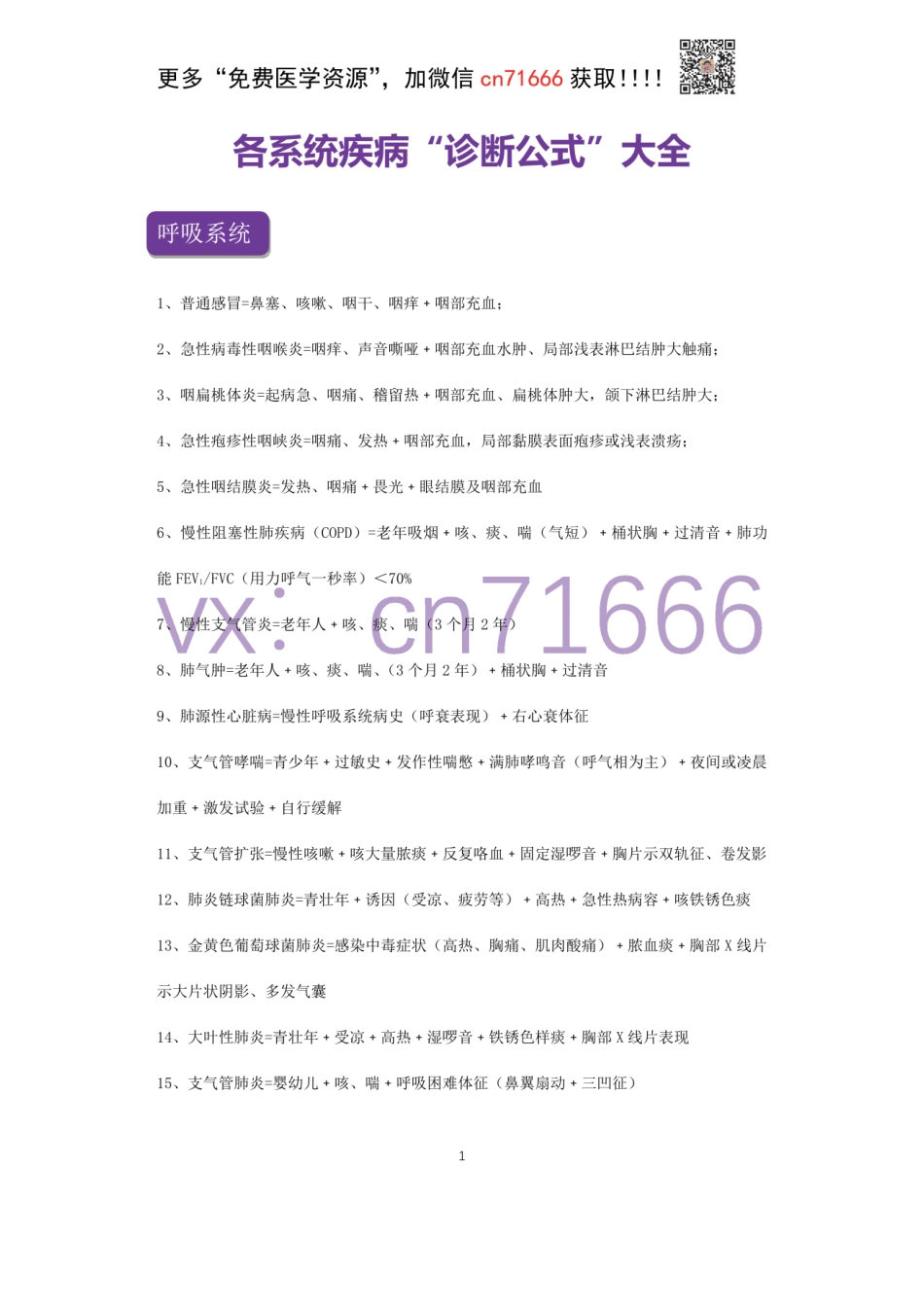 医师-各系统疾病“诊断公式”大全.pdf_第1页