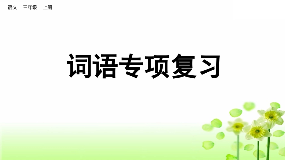 3上语文期末复习课件(按专题).pptx_第1页