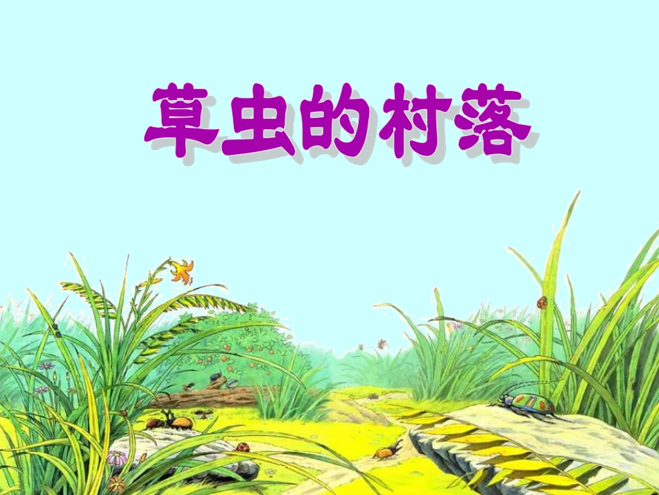 《草虫的村落》PPT课件.ppt_第1页
