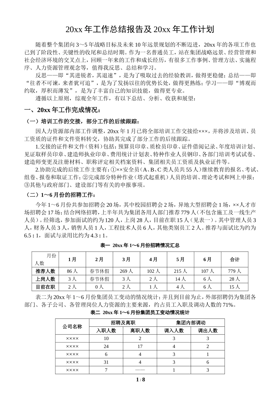 今年工作总结及明年年工作计划（多图表）.doc_第1页