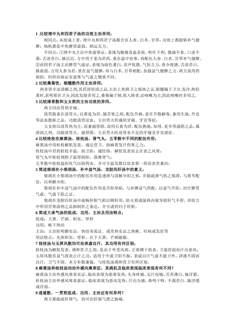 方剂学出题老师画的重点.doc_第1页