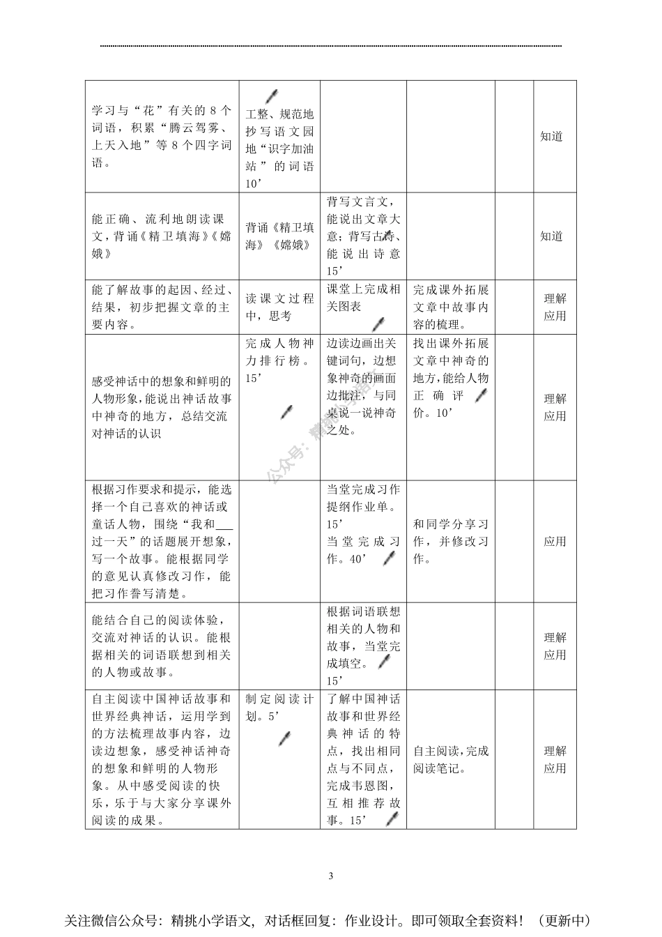 作业设计单：四年级上册第四单元.pdf_第3页