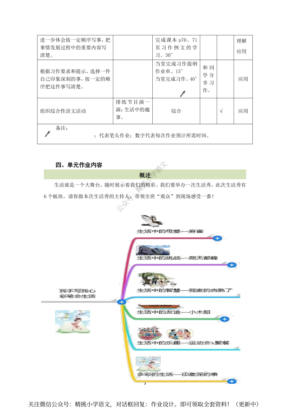作业设计单：四年级上册第五单元.pdf_第3页
