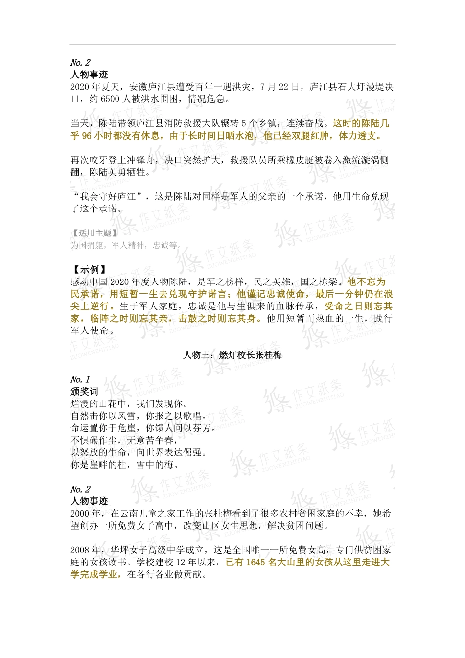 2020感动中国：颁奖词+英雄事迹+示例.pdf_第2页