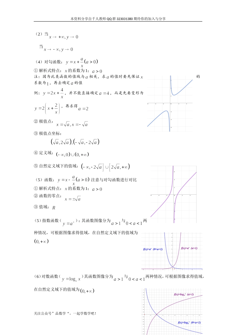 高中数学讲义微专题04  函数值域的求法.doc_第2页