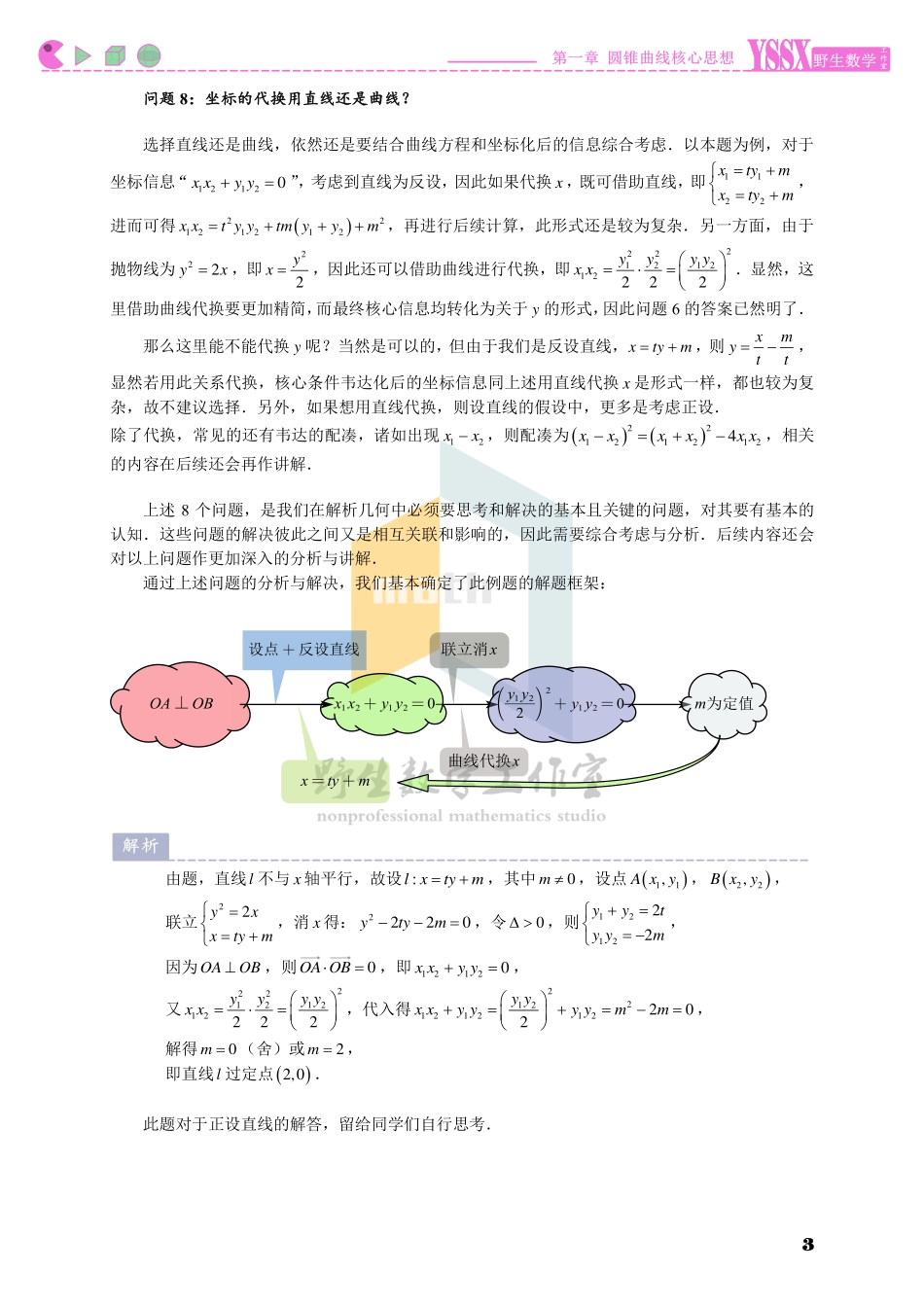 野生数学圆锥曲线核心思想.pdf_第3页