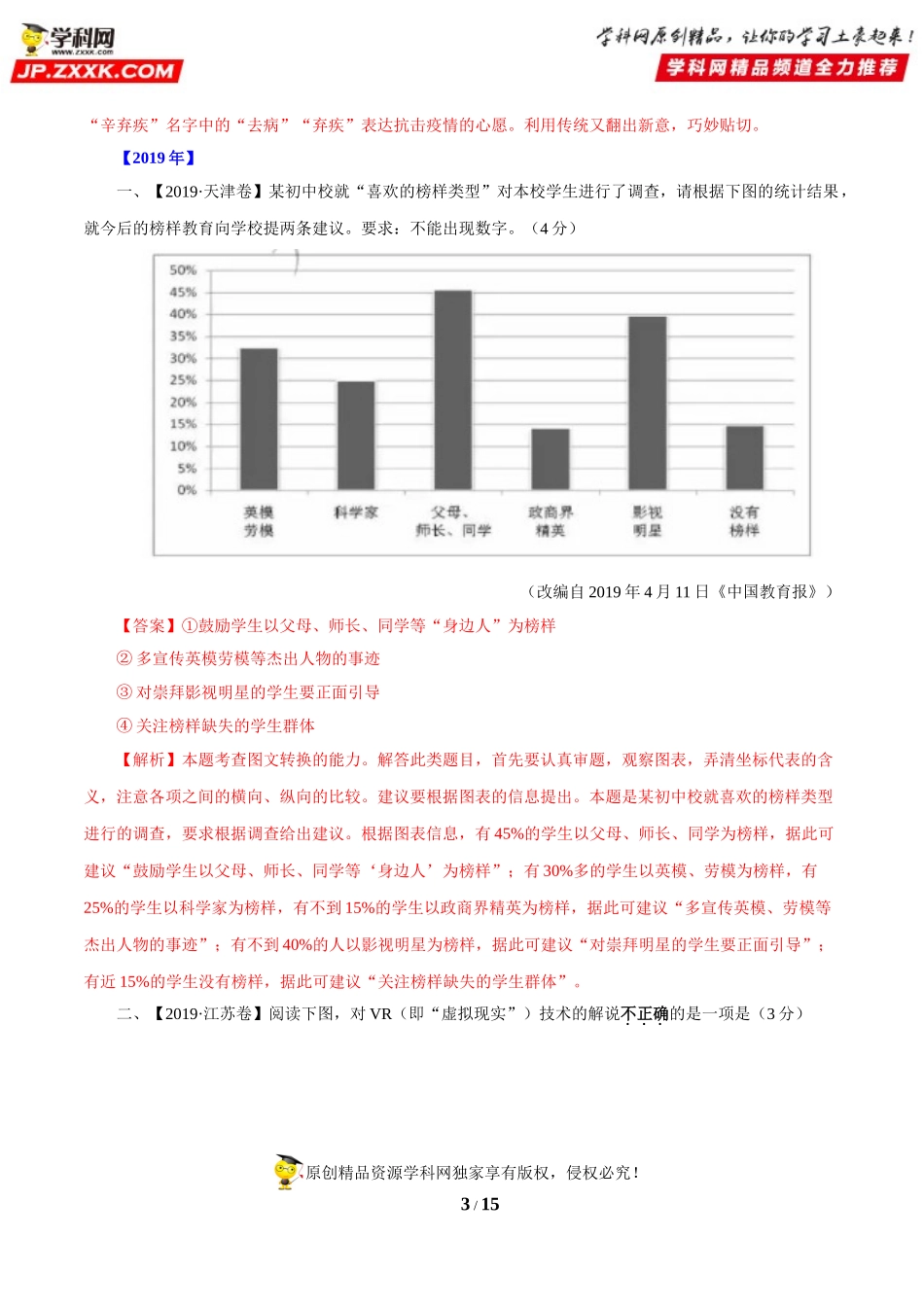 专题13  图文转换-十年（2012-2021）高考语文真题分项汇编（全国通用）    解析版.doc_第3页