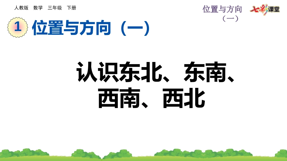 1.3 认识东北、东南、西南、西北.pptx_第1页