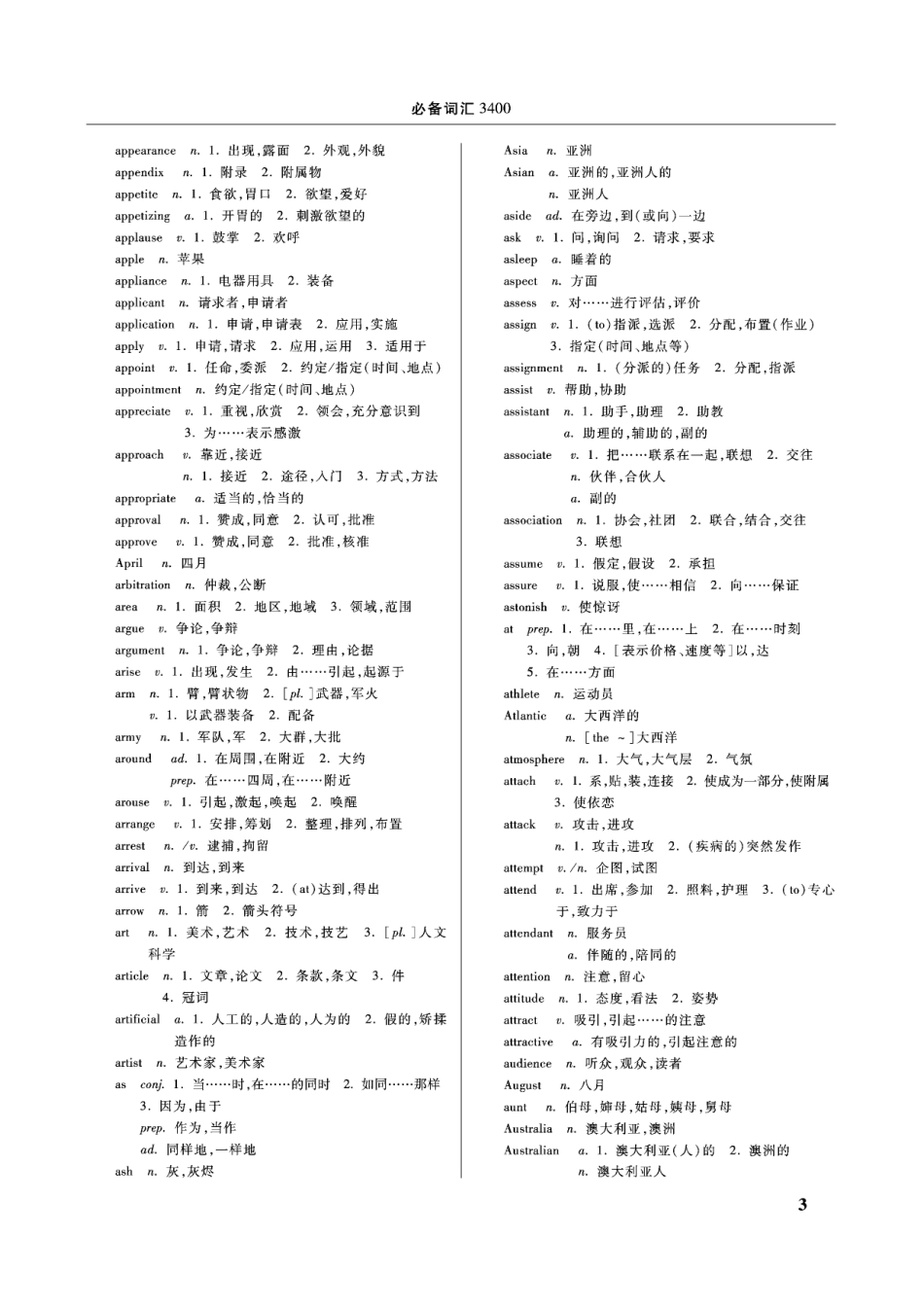 山东专升本英语词汇3400.pdf_第3页