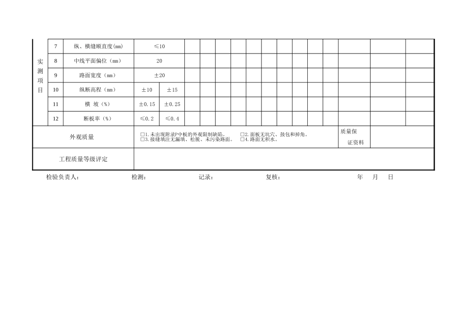 07 路面工程质量检验评定表.xls_第3页