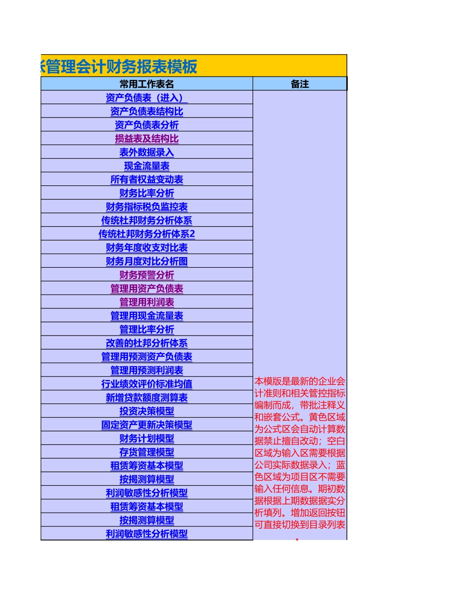 2020年管理用财务报表模板.xls_第3页