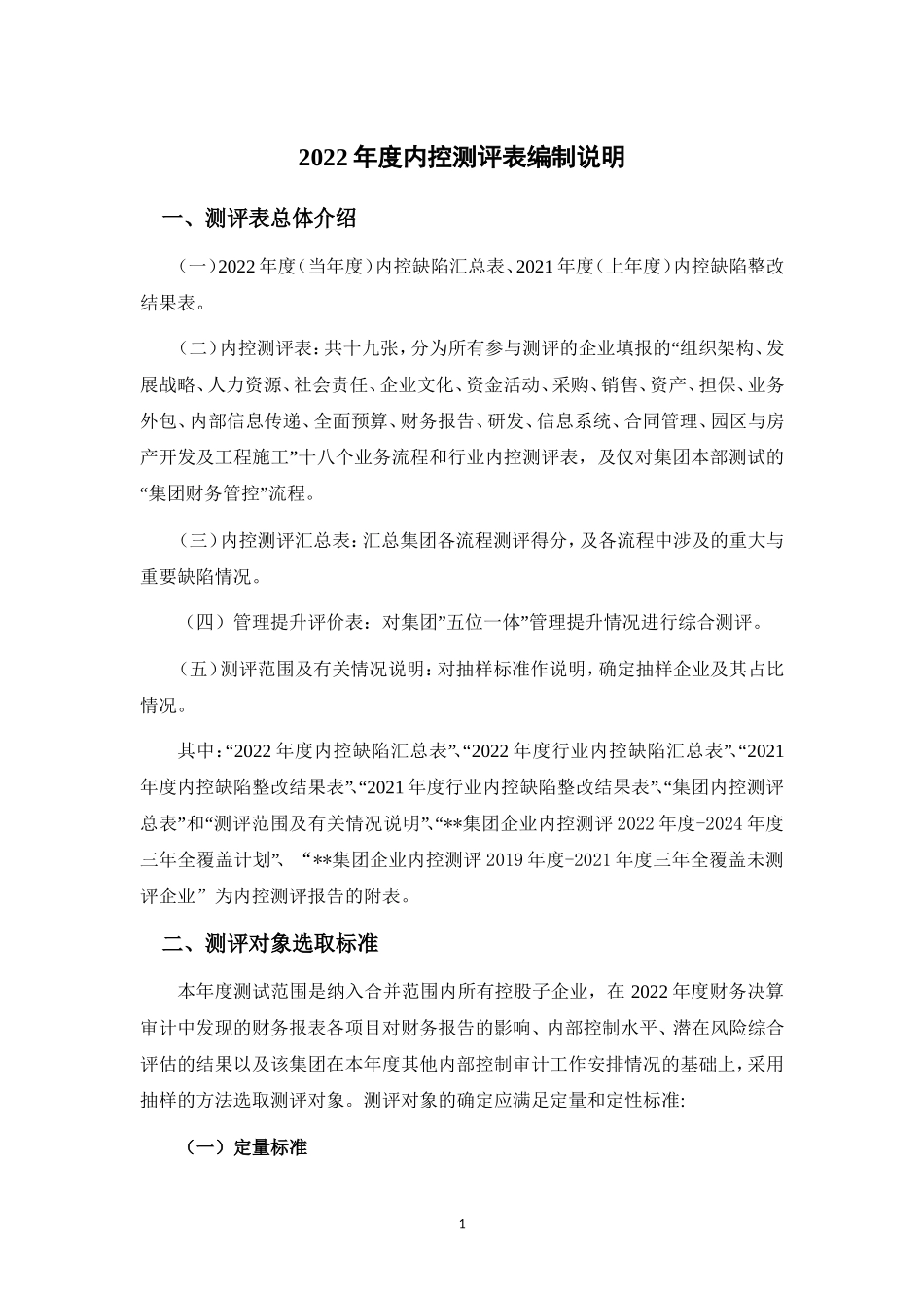 2022年度内控测评表编制说明.doc_第1页