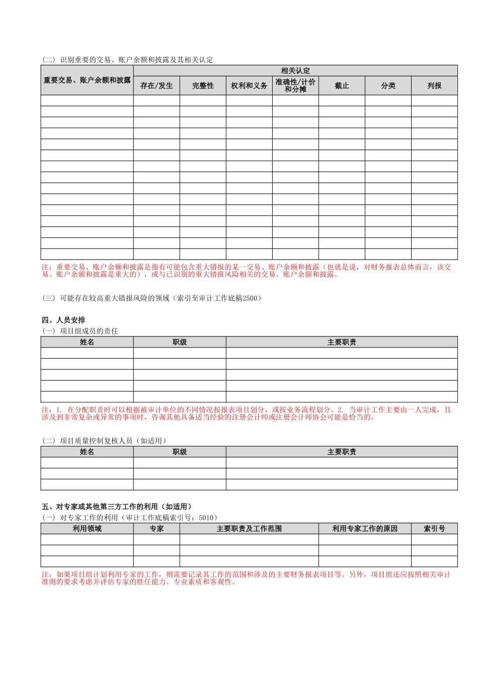 2600 审计计划.xlsx_第2页