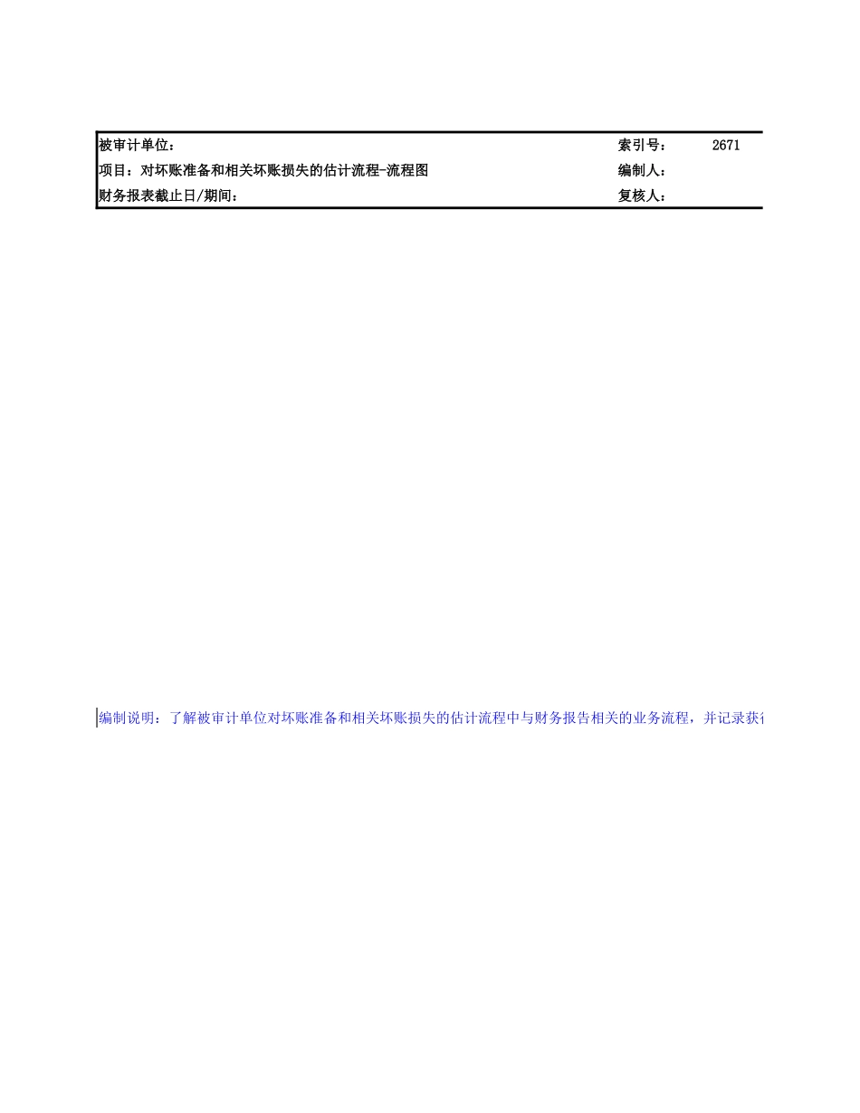 2670 对坏账准备和相关坏账损失的估计流程.xlsx_第2页