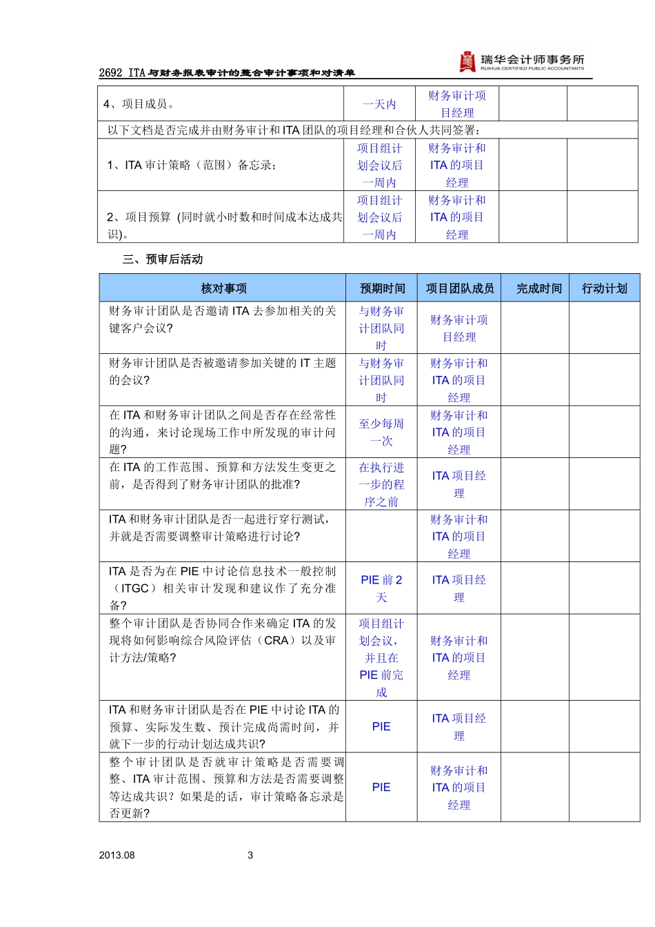 2692 ITA与财务报表审计的整合审计事项核对清单.docx_第3页
