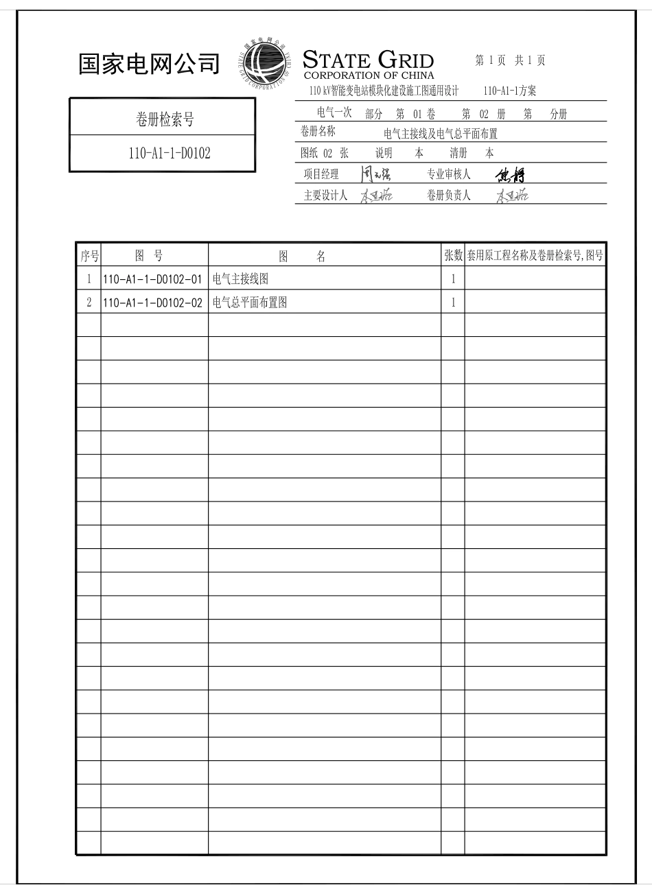 110-A1-1-D0102-00 目录.pdf_第1页