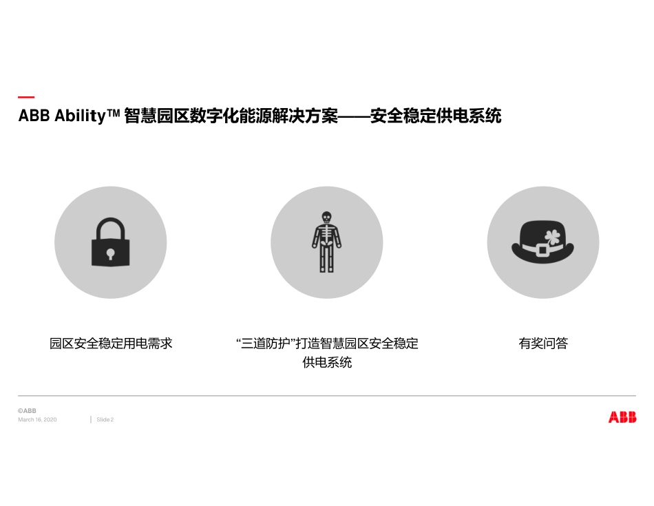 0309Raymon 王永芳-ABB Ability™ 智慧园区安全稳定供电解决方案.pdf_第2页