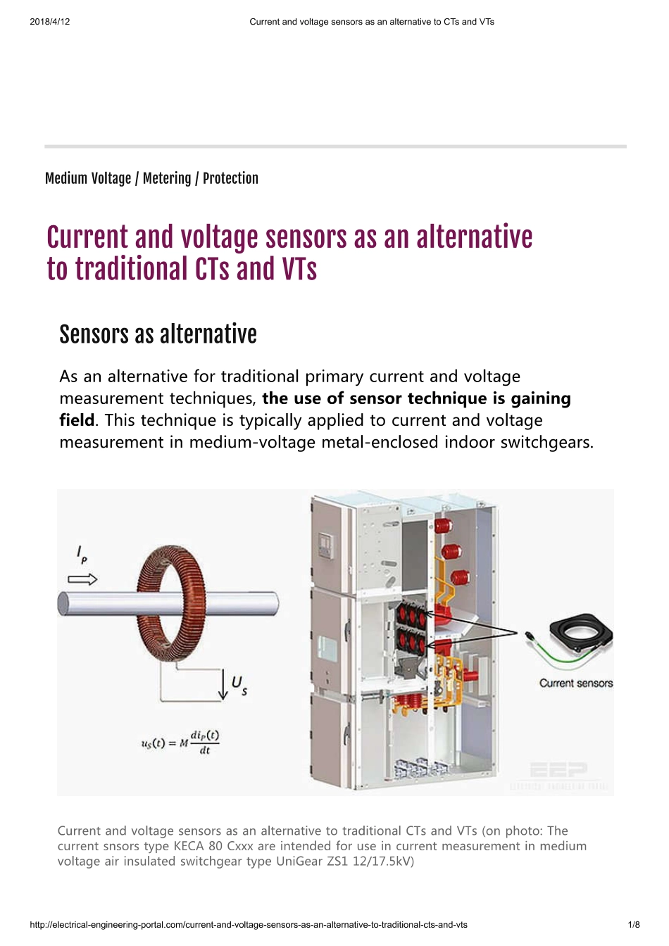 Current and voltage sensors as an alternative to CTs and VTs.pdf_第1页