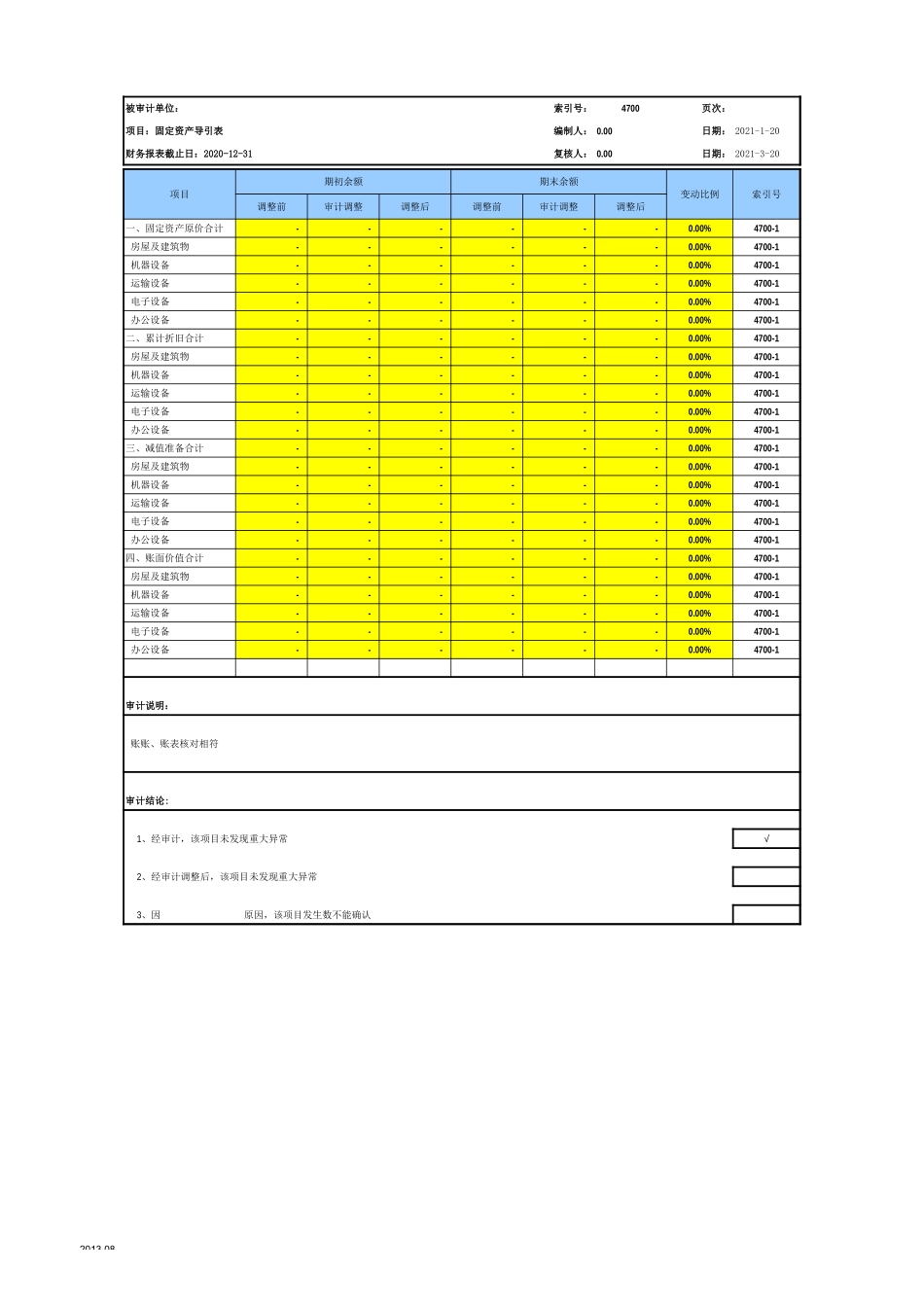 4700固定资产-2020-XX公司.xls_第2页