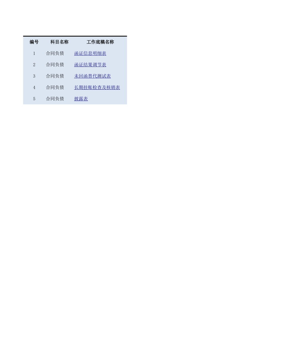5230合同负债参考表格（新收入准则适用）.xlsx_第1页