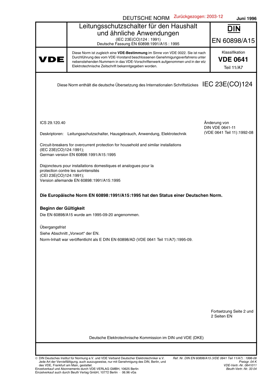 VDE_0641-11_A7__DIN_EN_60898_A15__1996-06.pdf_第1页