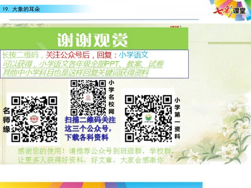 19 大象的耳朵（配套课件）.pptx_第3页