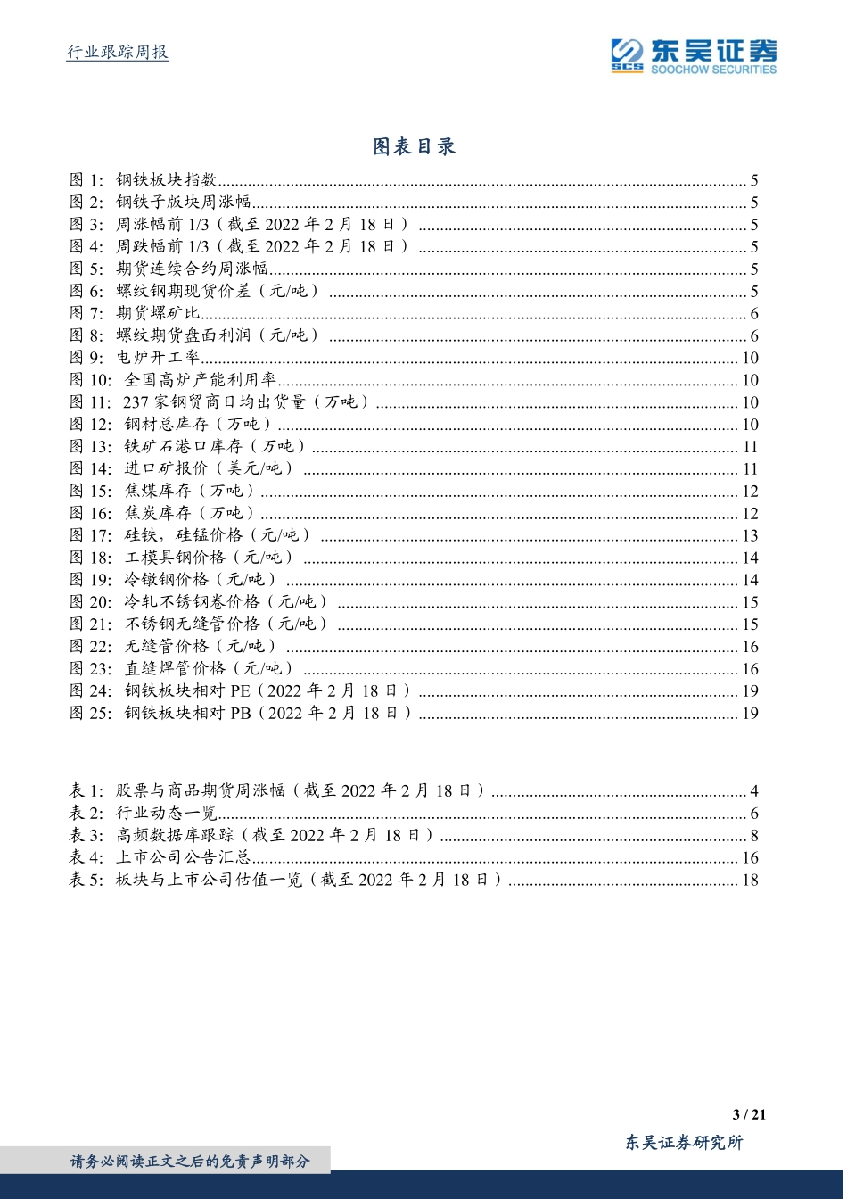 20220224-东吴证券-钢铁行业跟踪周报：春季补库存行情有望加速 (1).pdf_第3页