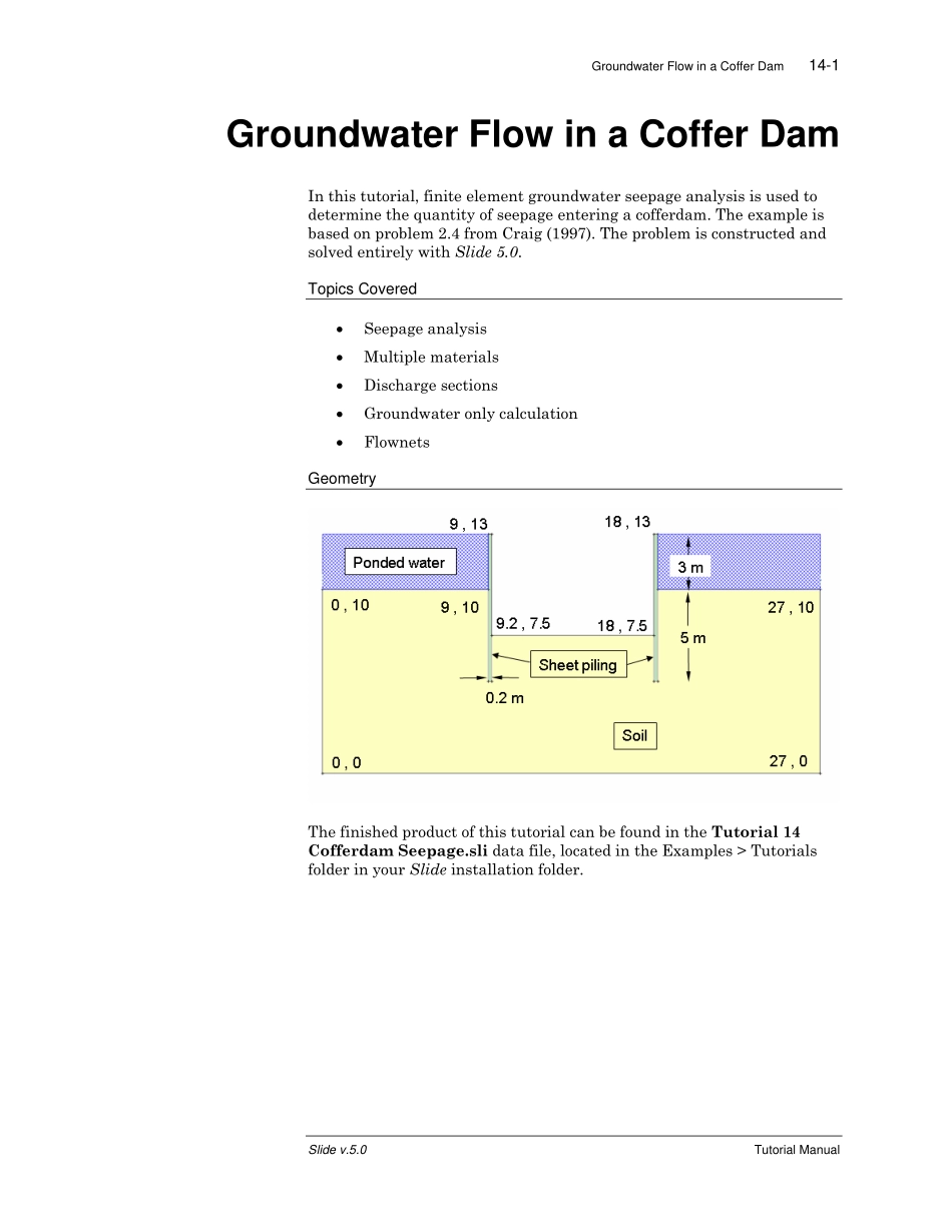 Tutorial_14_Cofferdam_Seepage.pdf_第1页