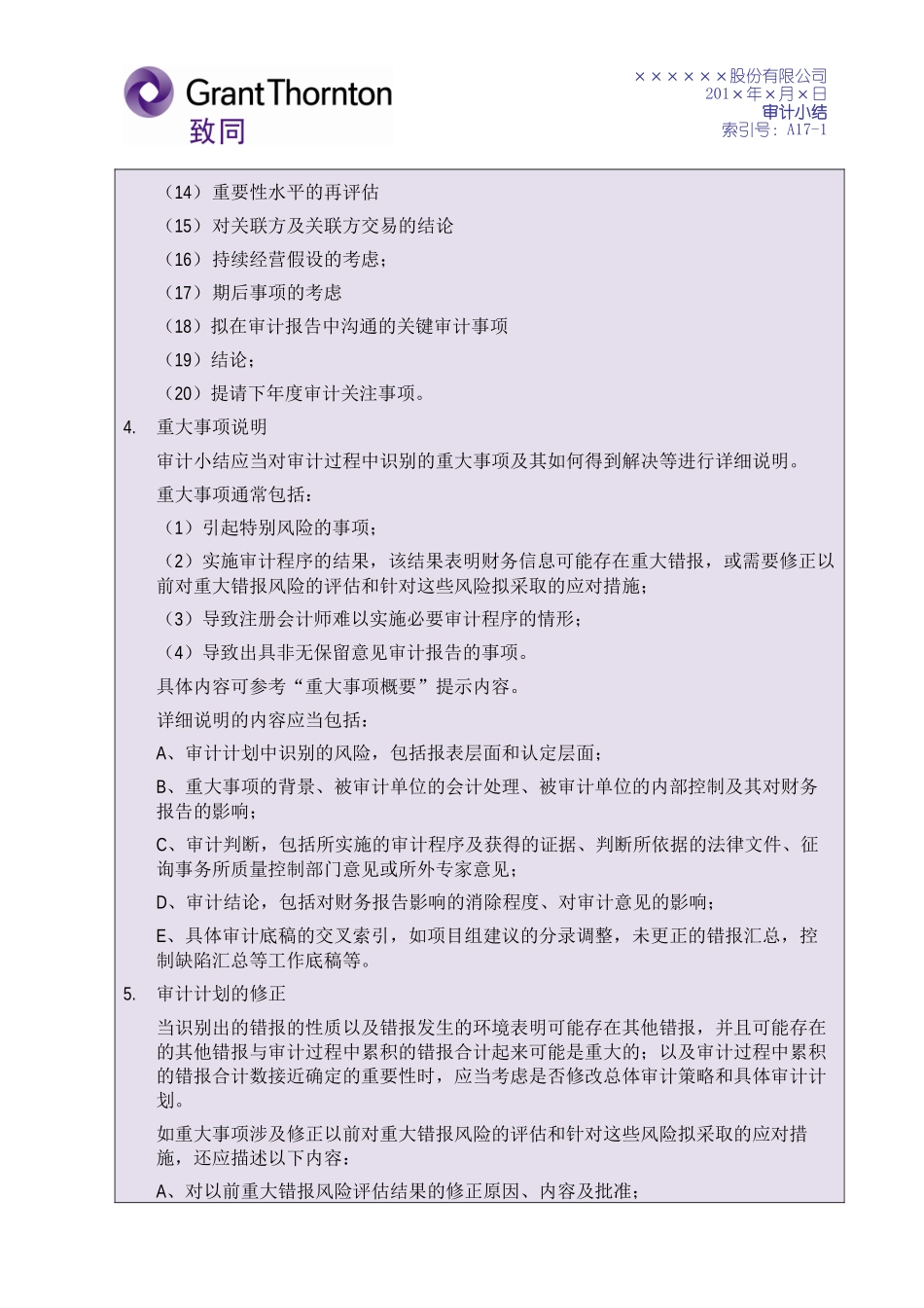 A17-1-1 审计小结-财务报表审计（IPO适用）2019.docx_第2页