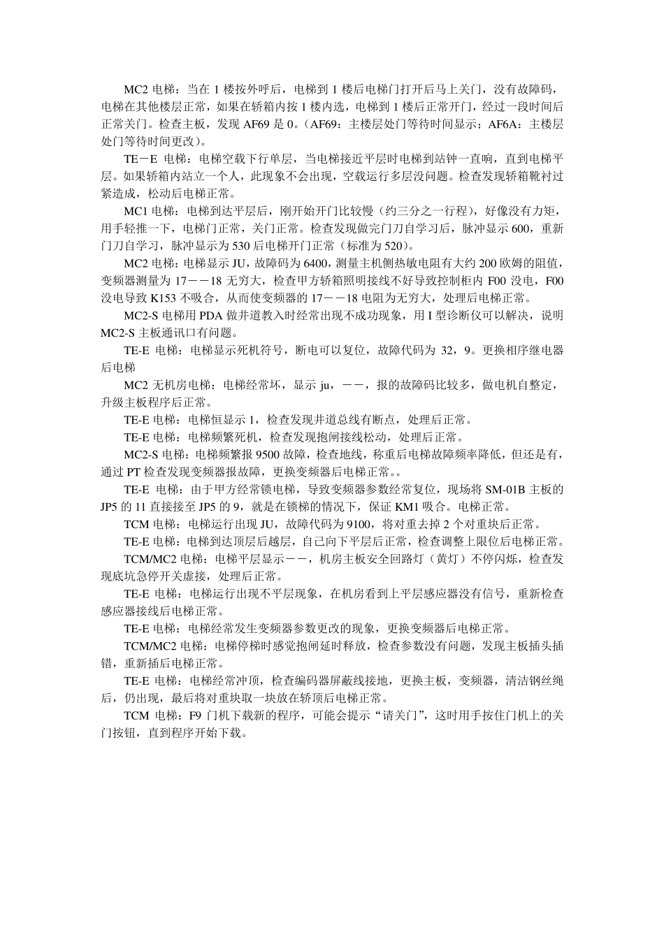 蒂森故障集锦.pdf_第1页