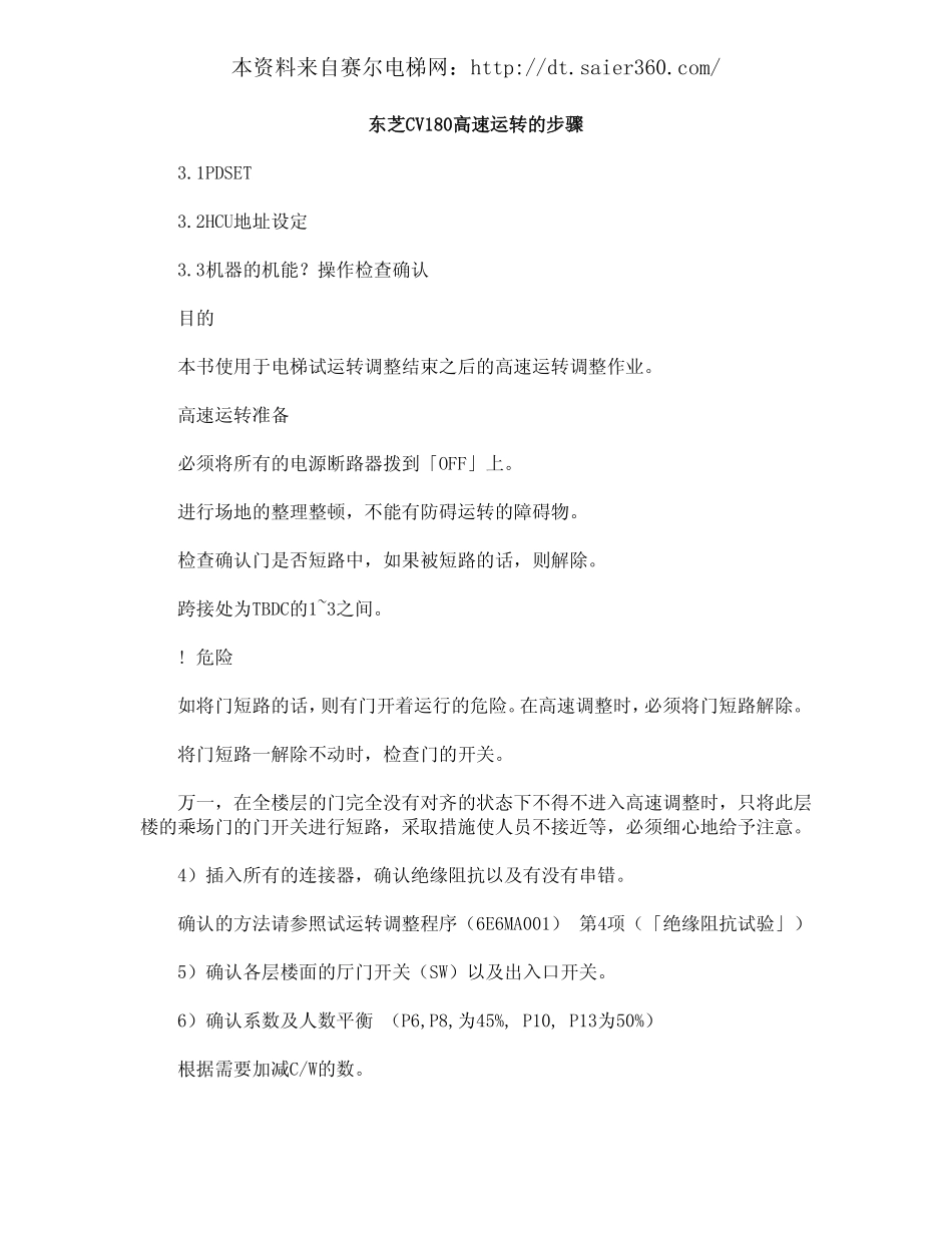 东芝CV180高速运转的步骤.pdf_第1页