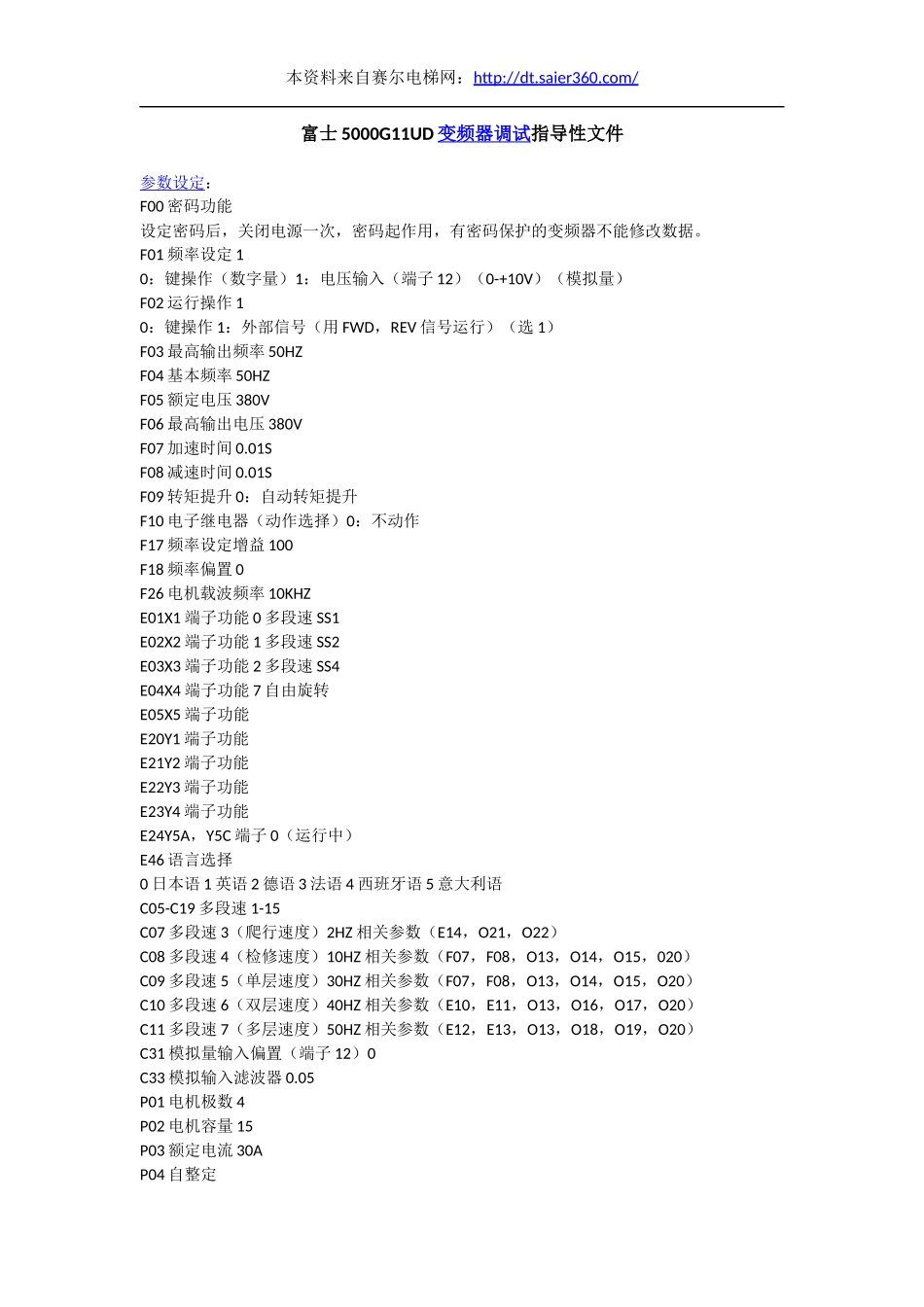 富士5000G11UD变频器调试指导性文件.docx_第1页